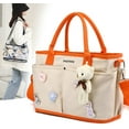 thumbnail image 2 of Sac à Couches Sac à Main Bébé Grande Capacité Sac à Langer avec Poches Isolées Sangles de Poussette, Pendentif Ours, 2 of 7