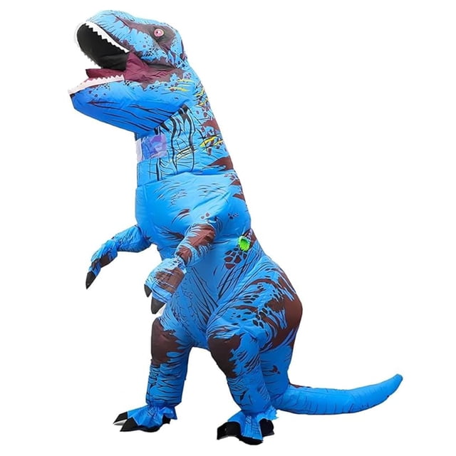 Disfraz inflable de dinosaurio T-Rex de Qshine para adultos