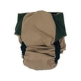 thumbnail image 3 of Barkertime Olive Green on Beige Brown Dog Diaper, 3 of 7