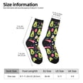 thumbnail image 2 of Daiia Avocado Love Print Crew Socks – Soft Breathable Long Socks for Men & Women, Moisture-Wicking & Comfortable Daily Wear Socks, One-Size Fits Most (US 5-11), 2 of 6