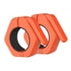 thumbnail image 2 of 2x abrazaderas de barra collares de barra placas de peso seguras en liberación rápida antideslizante diámetro interior 50mm Clips de cuello de bloqueo naranja, 2 of 8