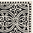 thumbnail image 4 of Safavieh Cambridge Collection CAM123E Handmade Moroccan Geometric Black and Ivory Premium Wool Area Rug (2' x 3'), 4 of 4