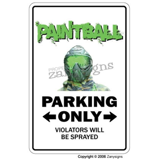 SignMission 8 x 12 in. Paintball Decal Paint Ball Player Sport Guns