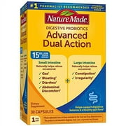 Nature Made Digestive Probiotics Advanced Dual Action Capsules, 30 Count