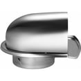 thumbnail image 4 of Stainless Steel Exhaust Air Vent For Industrial Uses, Fine Mesh Screen Wall Vent Cap With Water Deflector Plate And Easy Installation, Wind-Resistant Design (4 Inch 100mm), 4 of 5