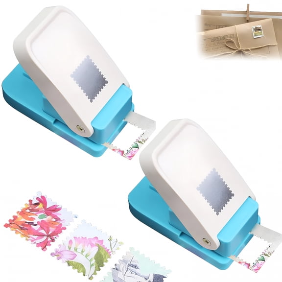 CCOCC Large Square Craft Punch, Handmade Hole Punch Stamp and Embosser, Portable Effort-Saving Tool, Perfect for Stamp Making, Label Creation, Envelope Labels, Scrapbooking