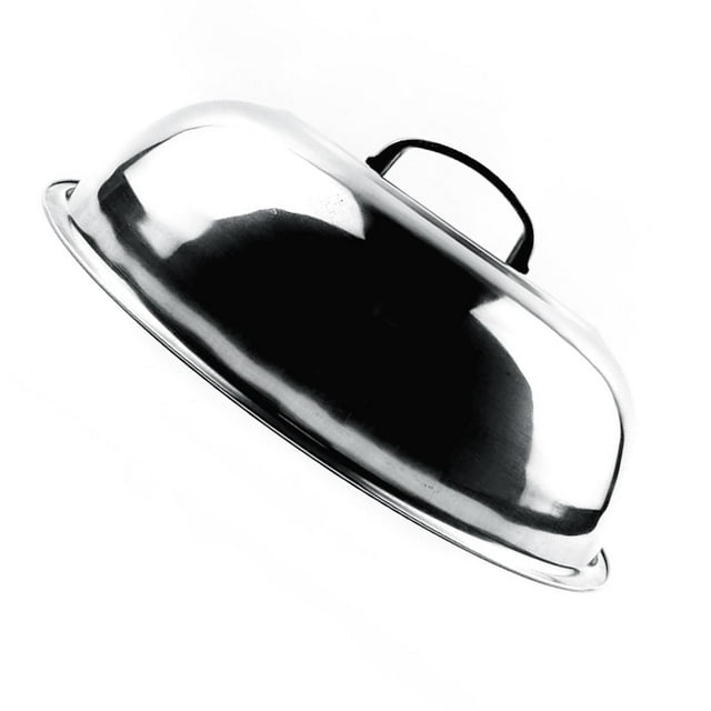 Cooking Pot Cover, Stainless Steel Steaming Lid, Frying Soup Steam Triangular Pan, Convenient Handle, for Home Cooking, Multifunctional Circular