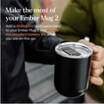 thumbnail image 4 of Taza inteligente con control de temperatura Ember 2, 10 oz, taza de café calentada controlada por aplicación con duración de batería de 80 minutos y diseño mejorado, negro, 4 of 5