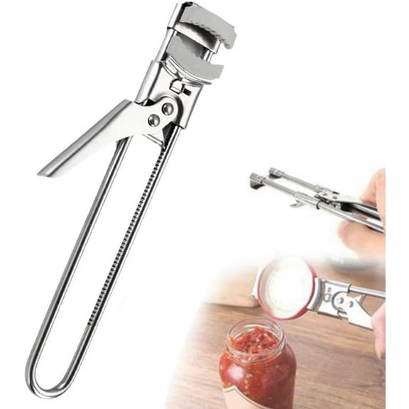 Adjustable Jar & Bottle Opener,Adjustable Multifunctional Stainless Steel Can Opener,Jar Opener for Weak Hands with Good Grip to Easy and Twist