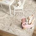 thumbnail image 6 of RUG ROBOT 8'x10' Large Area Rug for Living Room, Vintage Woodland Washable Bedroom Rug, Cottagecore Accent Carpet for Dining Room Home Decor Ultra Soft Non Slip Low Pile, Beige, 6 of 11