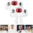 thumbnail image 2 of SHISUYAN 2Pcs Decorative Head Band for Chef Japanese Style Karate Headband Portable Chef Headband Chef Accessory, 2 of 7