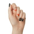 thumbnail image 4 of IMPRESS Design Press On Nails , Halloween, No Glue Needed, Black, Short Squoval Shape, 30 Count, 4 of 10