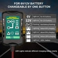 thumbnail image 3 of Yinrunx 6V 12V 1.5A Fully-Automatic Smart Charger, Battery Charger, Battery Maintainer, Trickle Charger, and Battery Desulfator with Temperature Compensation For Automotive Car Motocycle, 3 of 9