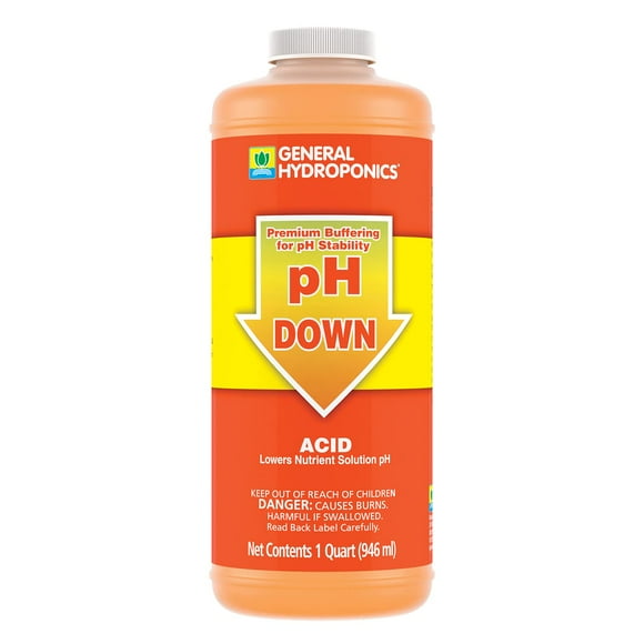 Solución amortiguadora líquida para reducir el pH General Hydroponics, 1 litro