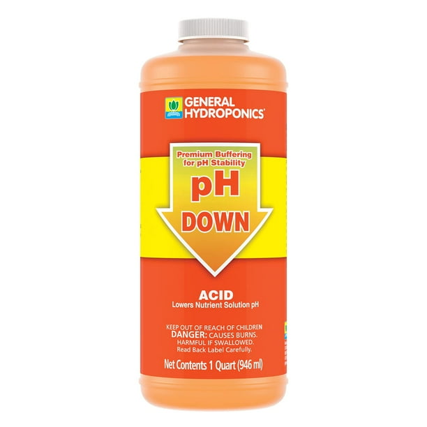 Solución amortiguadora líquida para reducir el pH General Hydroponics, 1 litro