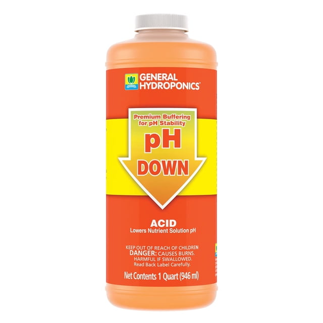 Solución amortiguadora líquida para reducir el pH General Hydroponics, 1 litro