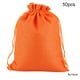 thumbnail image 1 of Matsuzay 50 Uds. Bolsa de lino con cordón organizador de joyas bolsa de almacenamiento de té portátil para el hogar Almacenamiento y organización del hogar naranja 8x10cm Matsuzay HA5722-18, 1 of 1
