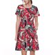 thumbnail image 1 of Easygdp Rooster Head para Vestido Transpirable de Mujer, Vestido Suelto de Manga Corta con Pliegues y Bolsillos para el Verano, 1 of 6