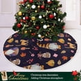 thumbnail image 6 of FMSHPON Halloween Gnome Xmas Christmas Tree Skirt Stand Mat for Holiday Party Decoration Indoor Outdoor 36 inches, 6 of 6