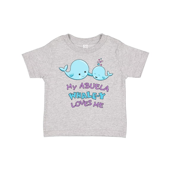 Inktastic My Abuela Whale-y Loves Me Boys or Girls Toddler T-Shirt
