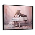 thumbnail image 2 of Designart "Pastel Play On The Pink Piano III" Music Floater Framed Canvas Wall Art, 2 of 5