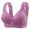 C15/Purple, variant on XIYON Womens Bras Women's Fixed Cup Front Opening Bra Large Size No Underwire Thin Vest Style Bra Comfortable