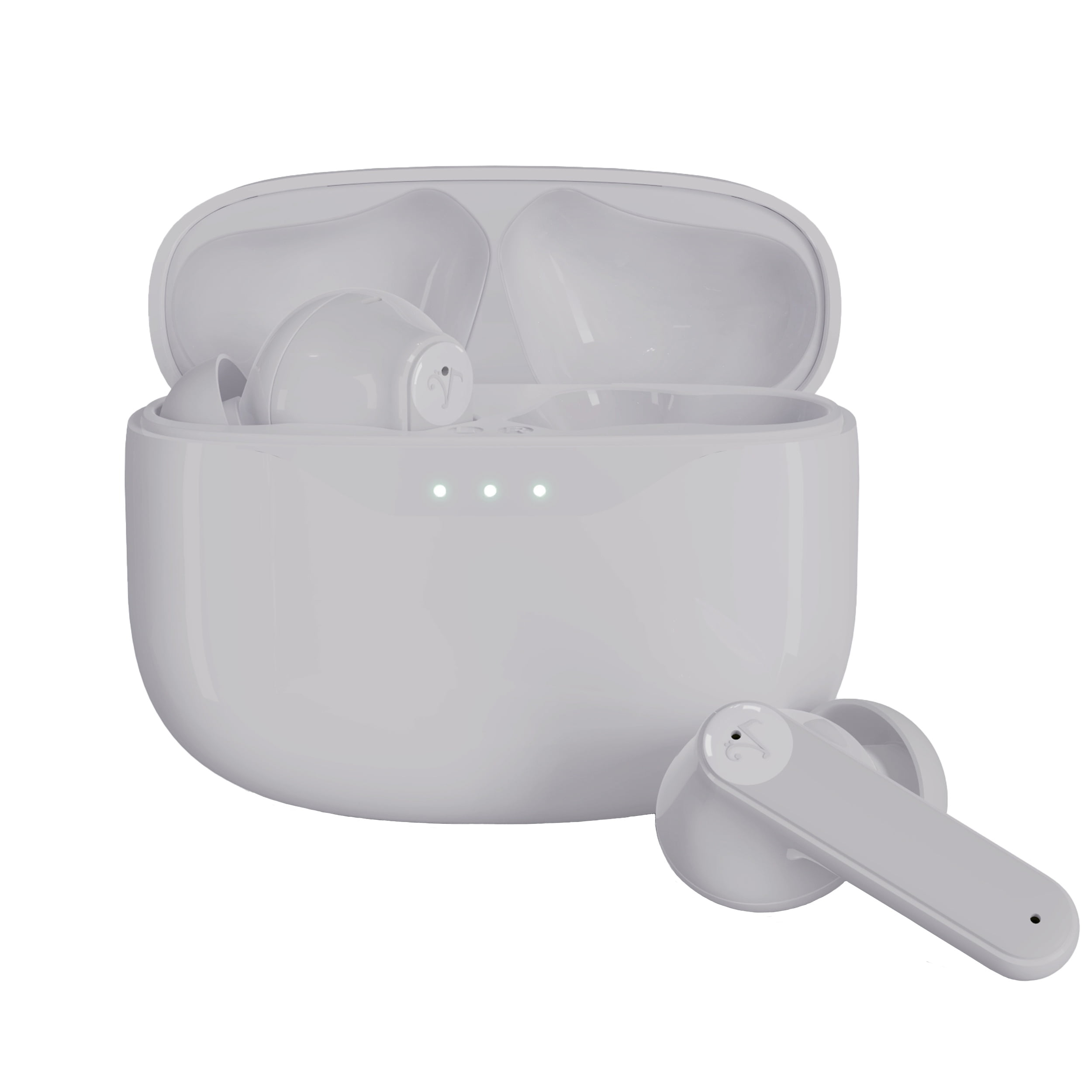 Visual Land SOUNDWAVE A1 Plus Active Noise Cancelling Earbuds, 6 Mics, 48H Total Playtime, 15 Mins = 6 Hours Playtime - Grey