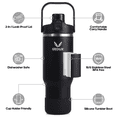 thumbnail image 4 of GEDUX 40oz Insulated Water Bottle with Straw, Stainless Steel Water Bottle with 2-in-1 Leakproof Lid (Straw & Auto Spout), Keeps Cold 24H Hot 12H, Leak Proof Water Bottle for Sports Travel, 4 of 6
