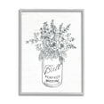 thumbnail image 4 of Stupell Industries Detailed Flower Bouquet Outline Drawing Rustic Jar Graphic Art Gray Framed Art Print Wall Art, Design by Lettered and Lined, 4 of 5