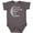 Charcoal Grey, variant on Inktastic I Love You to the Moon & Back. Boys or Girls Baby Bodysuit
