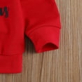 thumbnail image 6 of Bagilaanoe Toddler Baby Boy Girl Christmas Sweatshirt Letter Print Long Sleeve Pullover  6M 12M 18M 24M 3T 4T 5T 6T Kids Loose Tee Tops, 6 of 7