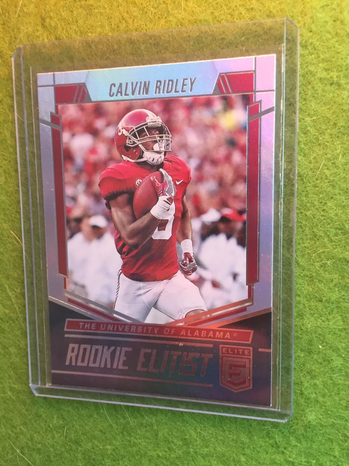 CALVIN RIDLEY ROOKIE CARD RC PRIZM REFRACTOR SP 2018 Elite Football ELITIST #RE8