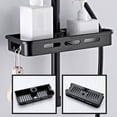 thumbnail image 4 of Bathroom Storage Shelf Shower Shelf Shampoo Tray Shelf Single Layer Free Drilling Lifting Shower Head Bar Storage Shelf, 4 of 7