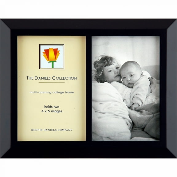 Double wood side-by-side collage ebony black by Dennis Daniels - 4x6