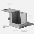 thumbnail image 4 of JJUN Brixton Tray Table - 2-in-1 Outdoor Side Table with Storage and Tray for Patio/Porch | Durable All-Weather Resistant | Classic & Functional, 4 of 18