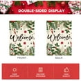 thumbnail image 6 of diyeu Poinsettia Holly Berries Christmas Garden Flag 12x18 Inch Double Sided Outside, Floral Welcome Winter Holiday Yard Outdoor Decorative Flag, 6 of 6