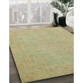 thumbnail image 3 of Ahgly Company Machine Washable Indoor Rectangle Abstract Brass Green Area Rugs, 8' x 10', 3 of 7