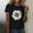 Black, variant on Womens T-Shirts Women Sunflower Summer T Shirt Plus Size Loose Casual Tops Girl Short Sleeve Graphic Casual Tees (Black,L)