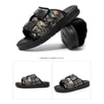 thumbnail image 3 of DTBPRQ Men's Leather Sandals Arch Support Slide Outdoor Retro Fisherman Sandals for Men, 3 of 6