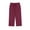 Wine, variant on Bxsruta Women's Plus Size Elastic Waist Ankle-Length Pants, Soft Cotton Linen Blend for Everyday Casual with Pockets