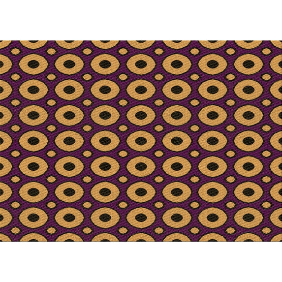 Ahgly Company Indoor Rectangle Patterned Carrot Orange Area Rugs, 2' x 3'