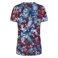 thumbnail image 5 of Dyfzdhu 250th Anniversary Usa Shirt T Shirts For Women Fashion Daily Casual V Neck Short Sleeve Tops Loose, 5 of 7