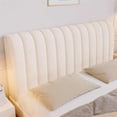 thumbnail image 4 of RotHome Stretch Headboard Covers for Queen Size Bed, Knit Fabric Headboard Slipcover, Thick Dustproof Protector Cover for Bedroom Furniture, Fit 59.1 Inches Wide, Ivory, 4 of 6