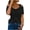 Black, variant on Womens Summer Short Sleeve Sexy Cut Out Cold Off Shoulder Basic Tunic Tee Tops Solid Color Dressy Party Blouse Shirts