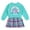 Turquoise / pink, stitch & angel, variant on Disney Minnie Mouse Toddler Girls Fleece Skater Dress Black 2T