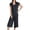 Dark Gray, variant on Modal Pajamas for Women Super Soft Pajama Sets Cooling Short Sleeve Top Capri Pants Pjs Breathable, Moisture-Wicking Sleepwear Summer Pjs Comfy Lounge Set Summer Fall Outfit