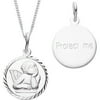 Personalized Planet Angel Sterling Silver Pendant
