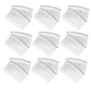 20 pcs Clear Plastic Hair Combs for Women Wedding and Bridal Use