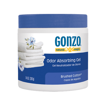 Gonzo Odor Absorbing Gel - Odor Eliminator for Car RV Closet Bathroom Pet Area Attic & More - Captures and Absorbs Smoke Mold and Other Odors - 14