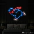 thumbnail image 2 of Glowneon Polar Bear Play Ice Skating Neon Sign, Polar Bear LED Sign, Ice Skating Club Décor, 2 of 5